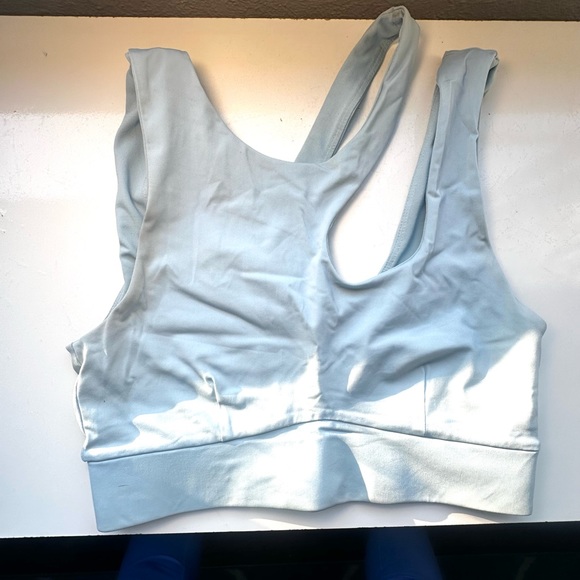 Fabletics SET: Cropped Top + Legging Light Blue - Picture 7 of 10